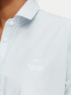 Beverly Hills Polo Club Koszula P-SS26W-SH506602 Niebieski Regular Fit