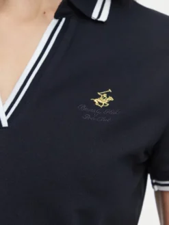 Beverly Hills Polo Club Polo P-SS26W-P0300 Granatowy Regular Fit