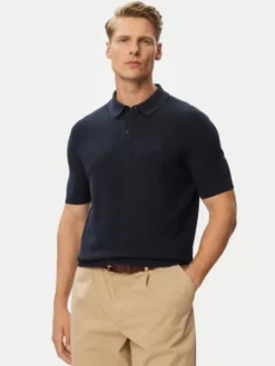 Beverly Hills Polo Club Polo P-SS26M-M7280NVY Granatowy Regular Fit