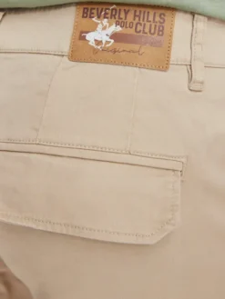 Beverly Hills Polo Club Spodnie cargo P-SS26M-T450313 Beżowy Regular Fit