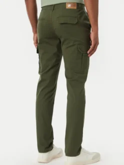 Beverly Hills Polo Club Spodnie materiałowe P-SS26M -T450313 Zielony Regular Fit