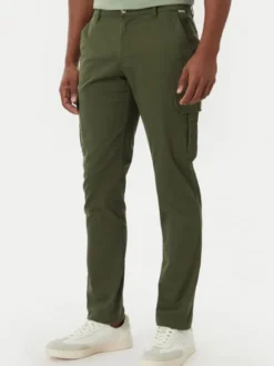 Beverly Hills Polo Club Spodnie materiałowe P-SS26M -T450313 Zielony Regular Fit