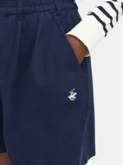 Beverly Hills Polo Club Szorty materiałowe P-SS26W-B576580 Granatowy Regular Fit