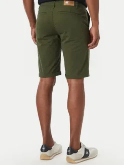 Beverly Hills Polo Club Szorty materiałowe P-SS26M-B476380 Zielony Regular Fit