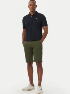 Beverly Hills Polo Club Szorty materiałowe P-SS26M-B476380 Zielony Regular Fit