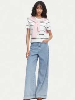 Beverly Hills Polo Club T-Shirt P-SS26W-TS0162 Biały Regular Fit