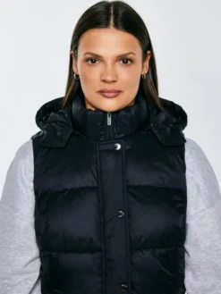 BIG STAR Bezrękawnik PIXANA Czarny Basic Fit