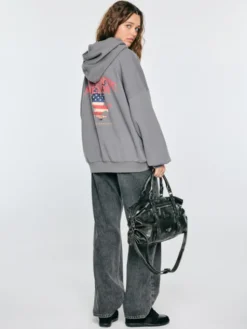 BIG STAR Bluza JENA Szary Oversize