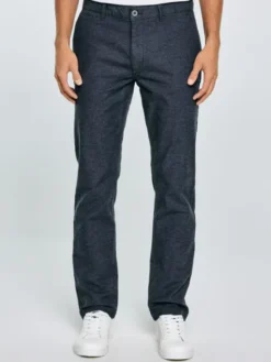 BIG STAR Chinosy MARCOS Niebieski Slim Fit