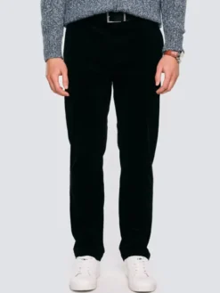 BIG STAR Chinosy TREVIS Czarny Slim Fit
