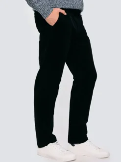 BIG STAR Chinosy TREVIS Czarny Slim Fit