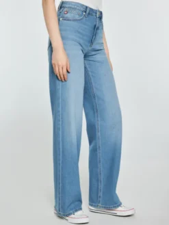 BIG STAR Jeansy ATREA Niebieski Wide Fit