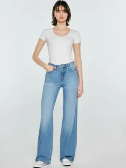 BIG STAR Jeansy ATREA Niebieski Wide Fit