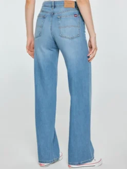 BIG STAR Jeansy ATREA Niebieski Wide Fit