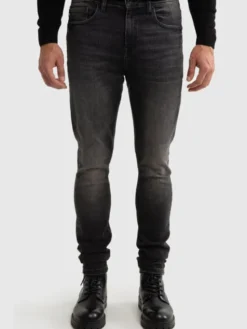 BIG STAR Jeansy DERIC HIGH WAIST Czarny Skinny Fit