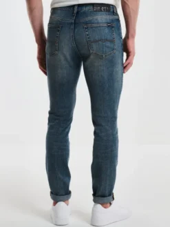 BIG STAR Jeansy ERVAD Granatowy Skinny Fit