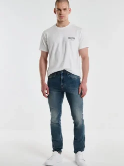 BIG STAR Jeansy ERVAD Granatowy Skinny Fit