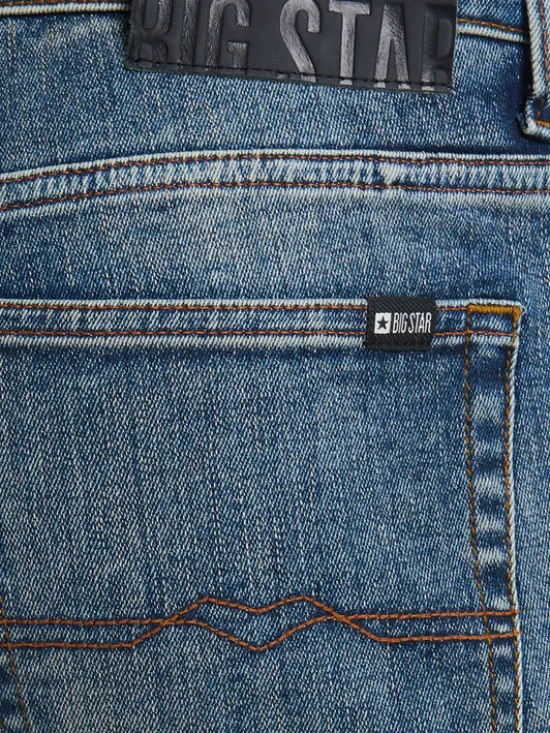 BIG STAR Jeansy ERVAD Granatowy Skinny Fit