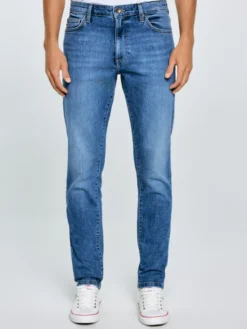 BIG STAR Jeansy HARPER Niebieski Tapered Fit