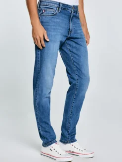 BIG STAR Jeansy HARPER Niebieski Tapered Fit