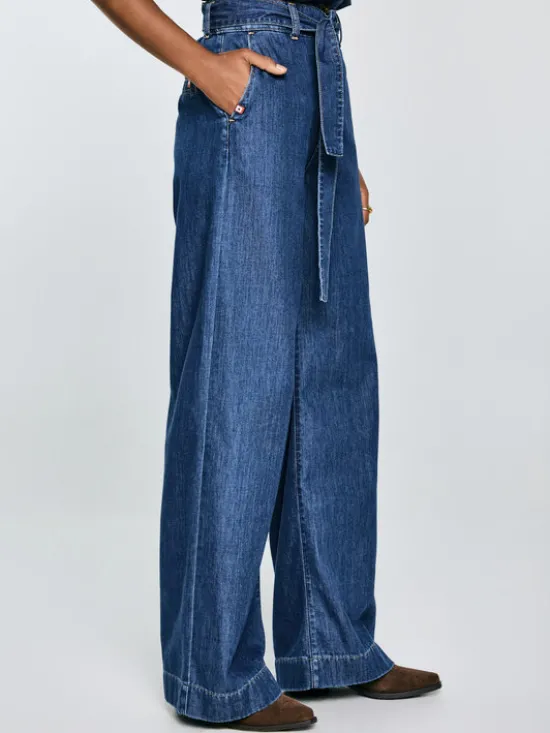 BIG STAR Jeansy JULII Niebieski Wide Fit