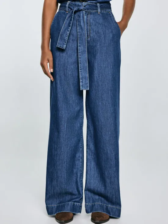 BIG STAR Jeansy JULII Niebieski Wide Fit