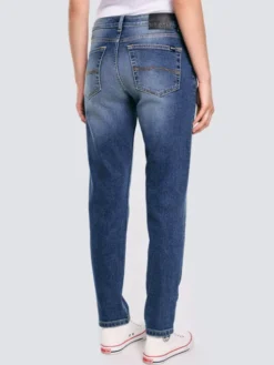 BIG STAR Jeansy MAGGIE Granatowy Tapered Fit