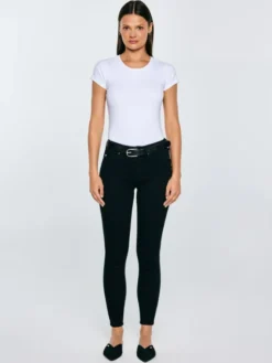 BIG STAR Jeansy MELINDA HIGH WAIST Czarny Skinny Fit