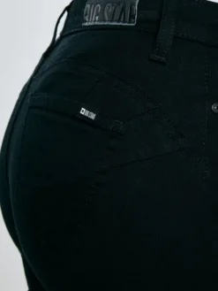 BIG STAR Jeansy MELINDA HIGH WAIST Czarny Skinny Fit