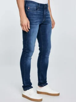 BIG STAR Jeansy TERRY CARROT Niebieski Tapered Fit