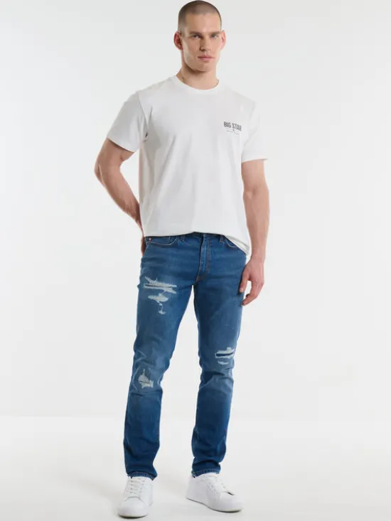 BIG STAR Jeansy TERRY CARROT Niebieski Tapered Fit
