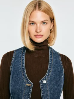 BIG STAR Kamizelka LILU Granatowy Basic Fit