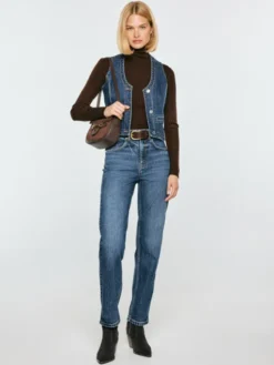 BIG STAR Kamizelka LILU Granatowy Basic Fit