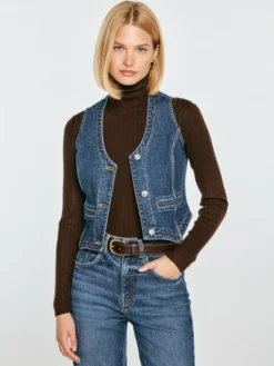 BIG STAR Kamizelka LILU Granatowy Basic Fit