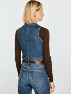 BIG STAR Kamizelka LILU Granatowy Basic Fit