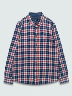 BIG STAR Koszula INDIGEW Czerwony Basic Fit