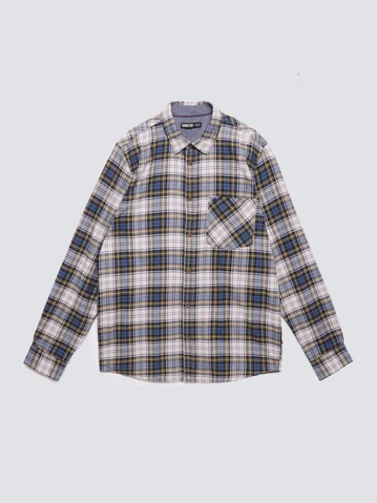 BIG STAR Koszula KONER Niebieski Basic Fit