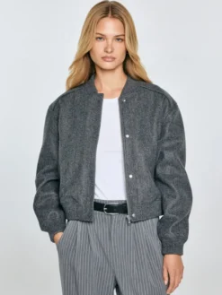 BIG STAR Kurtka przejściowa JOESIE Szary Basic Fit