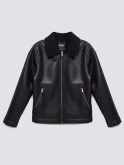 BIG STAR Kurtka przejściowa NIMO Czarny Basic Fit
