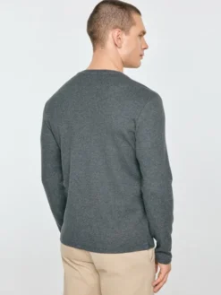 BIG STAR Longsleeve MERRTER Szary Basic Fit
