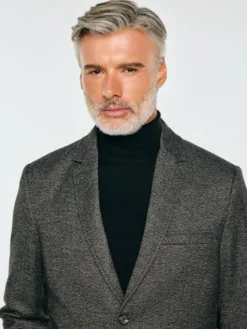 BIG STAR Marynarka JENS Szary Basic Fit