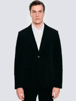 BIG STAR Marynarka PILOS Czarny Basic Fit