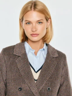BIG STAR Marynarka ROSEMUNDA Brązowy Slim Fit