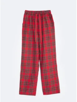 BIG STAR Spodnie piżamowe SENMINIS Czerwony Comfort Fit