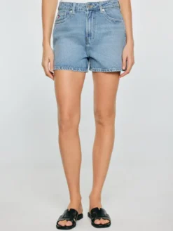 BIG STAR Szorty jeansowe AUTHENTIC GIRL Niebieski Wide Fit