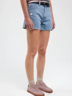 BIG STAR Szorty jeansowe AUTHENTIC GIRL Niebieski Wide Fit