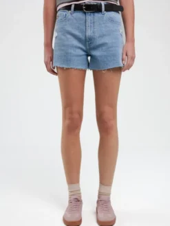 BIG STAR Szorty jeansowe AUTHENTIC GIRL Niebieski Wide Fit