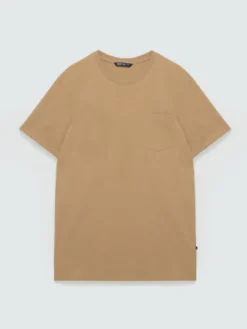 BIG STAR T-Shirt TOMES Beżowy Basic Fit