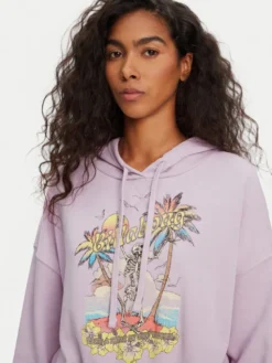 Billabong Bluza All Time EBJFT00146 Fioletowy Boxy Fit