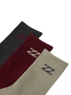 Billabong Skarpety długie CEO_BR_BILLA_3061_W_AW25 (3 PACK) Kolorowy